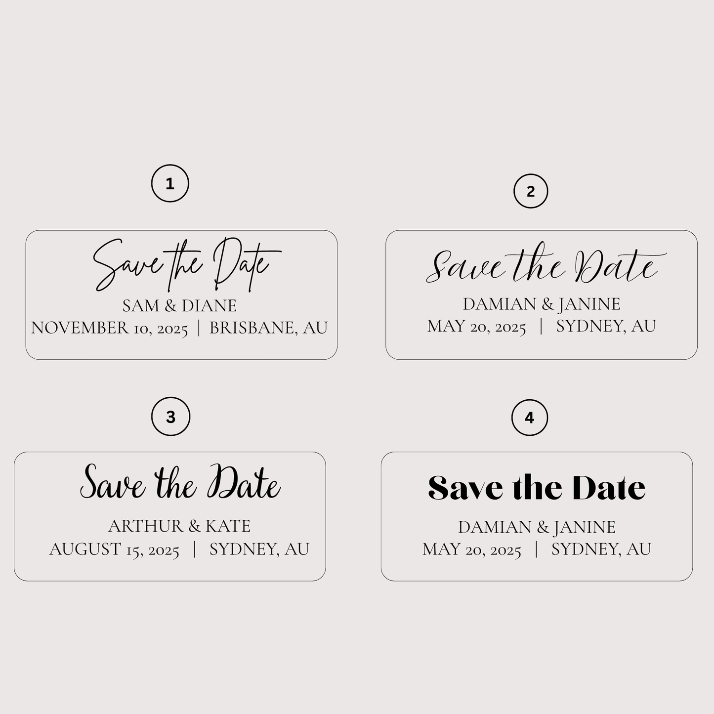 Save The Date Magnets (Large)
