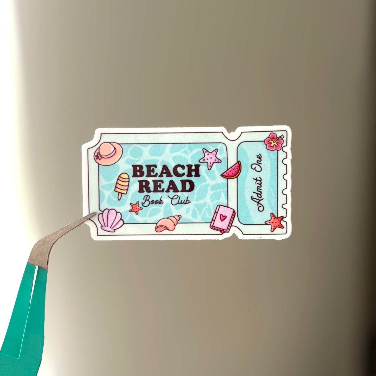 Beach Read Ticket Sticker