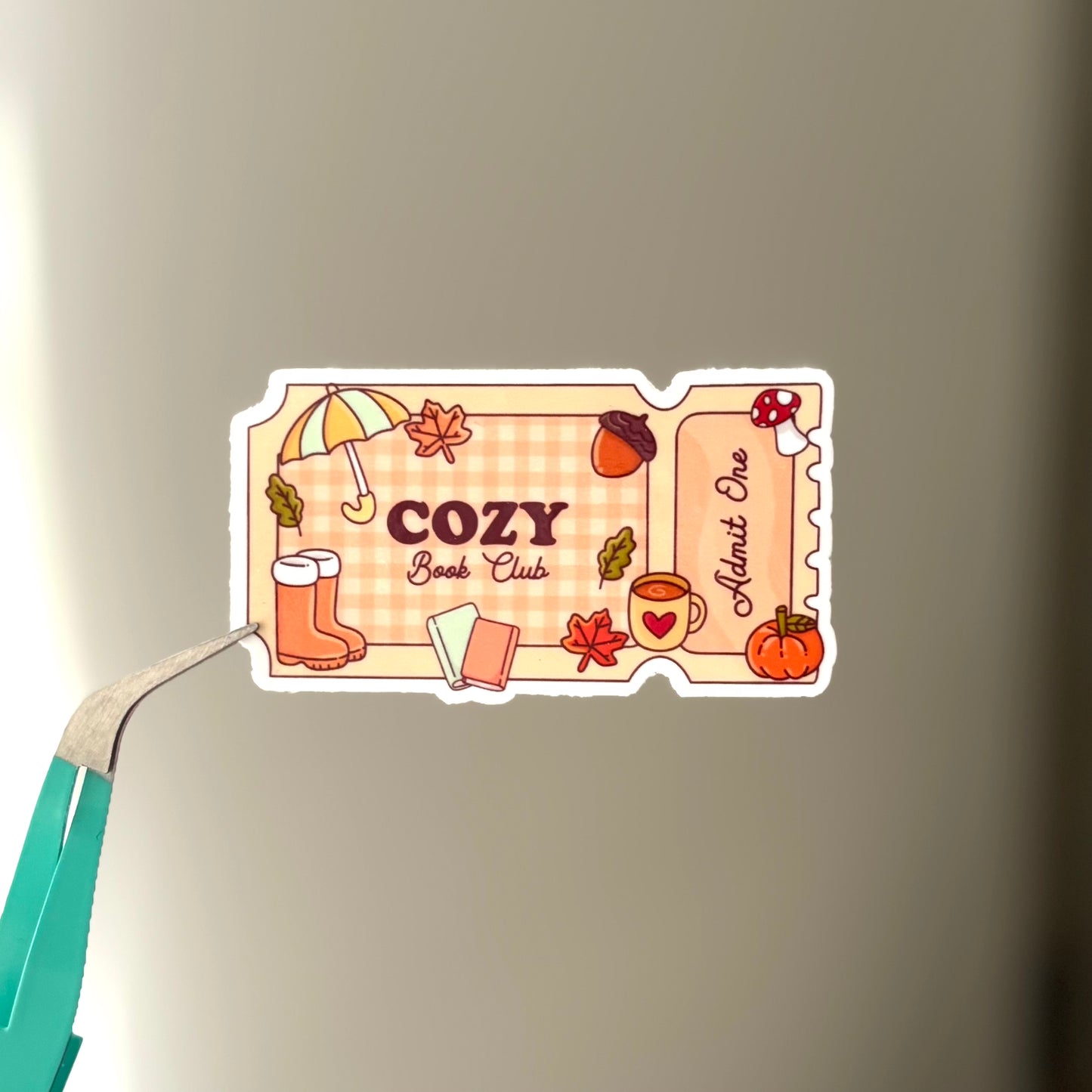 Cozy Book Club Sticker