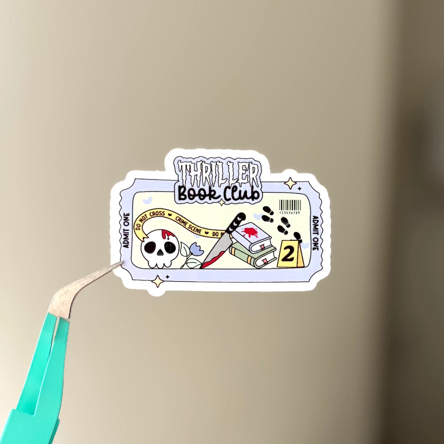 Thriller Book Club Sticker