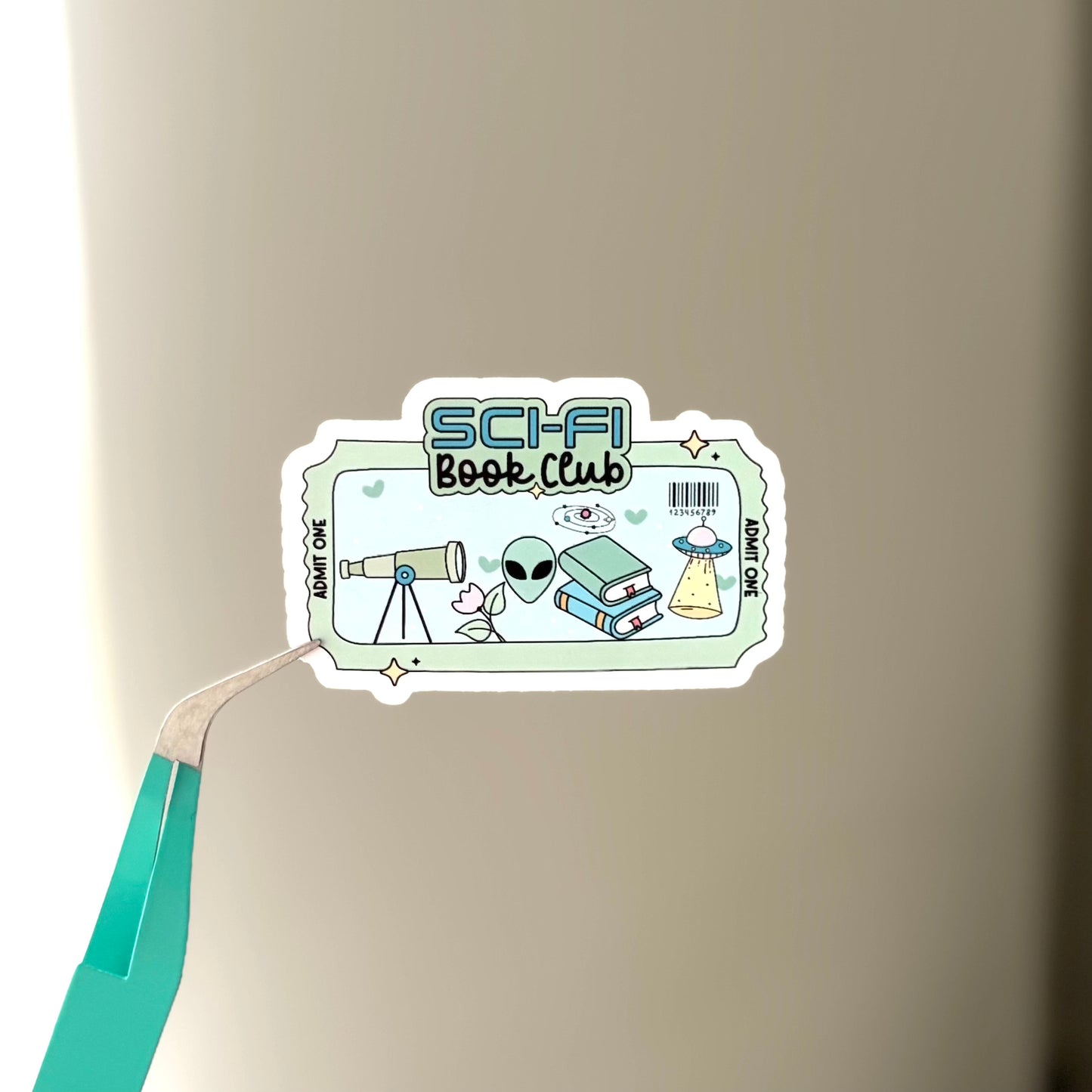 Sci-Fi Book Club Sticker