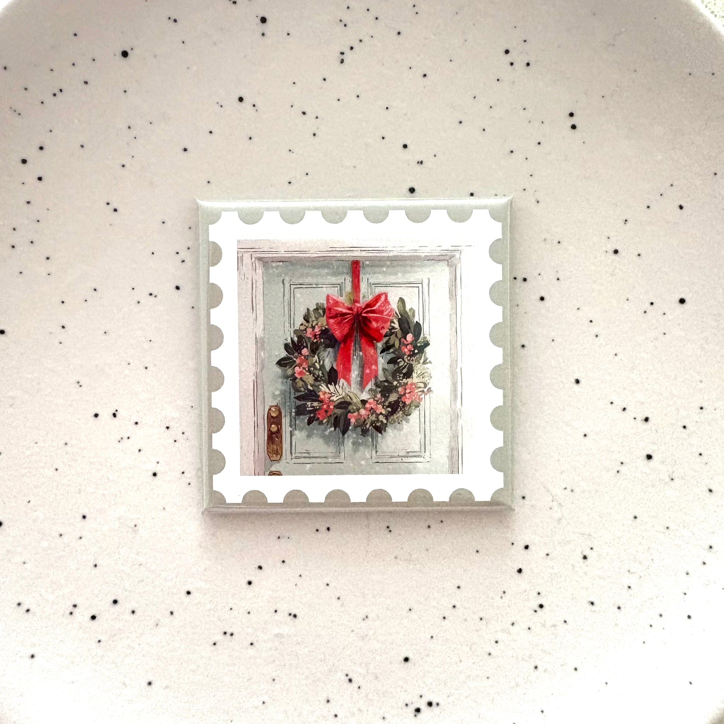 Vintage Wreath Magnet
