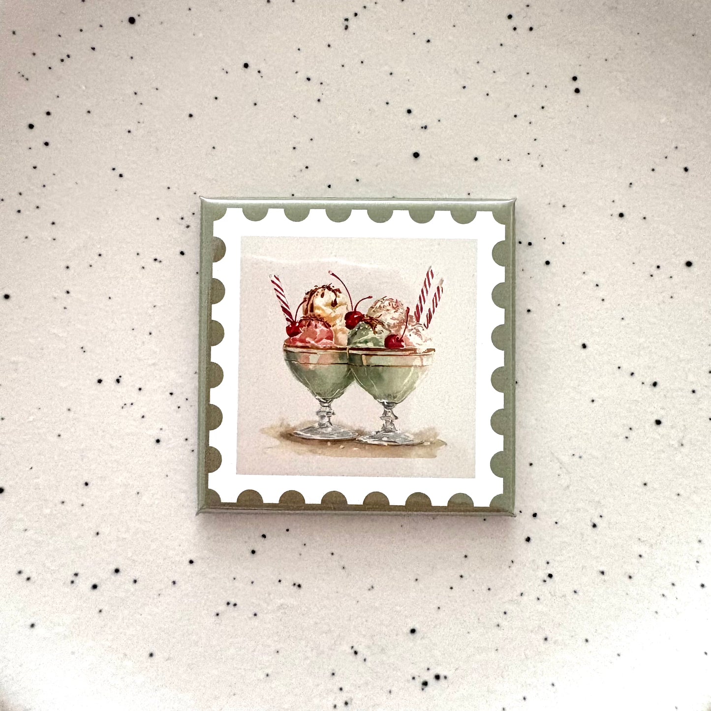 Vintage Sundae Magnet