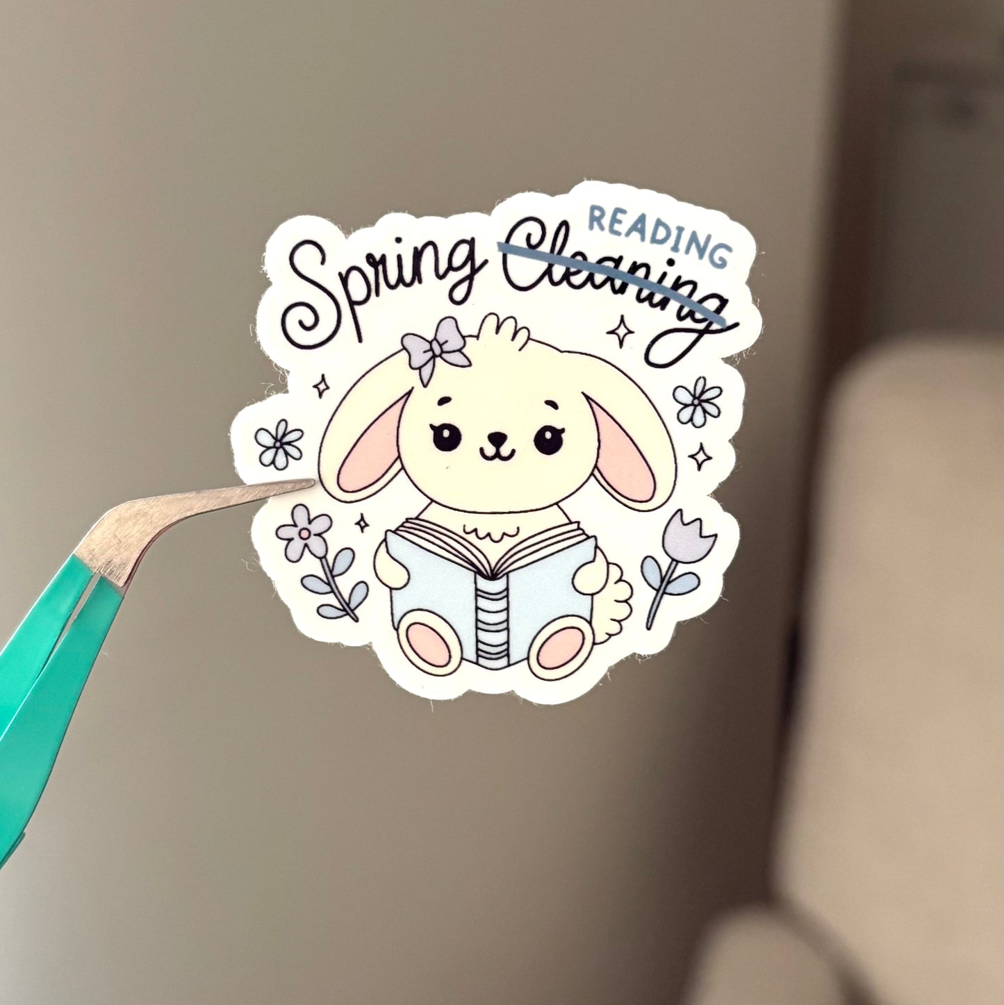 Spring Reading Sticker