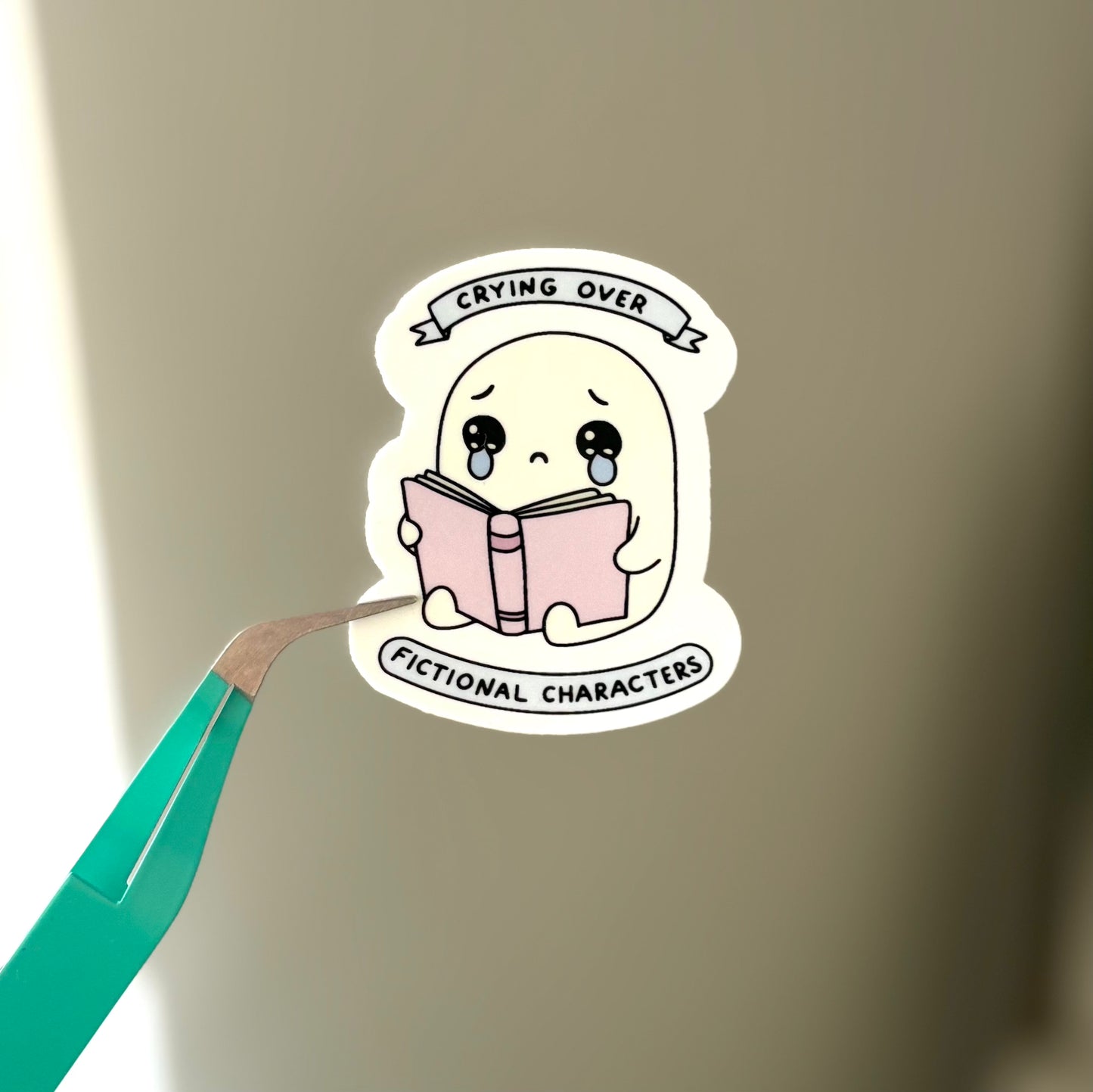 Crying Over Fictional Character Sticker