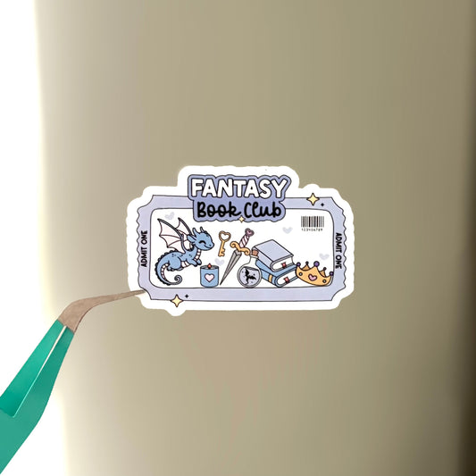 Fantasy Book Club Sticker
