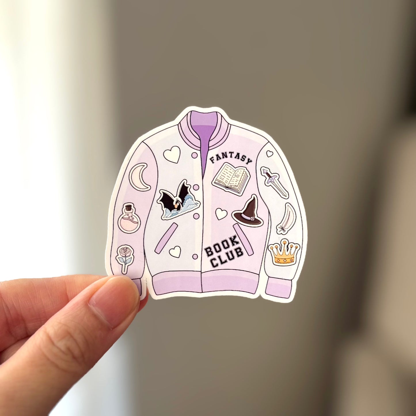 Fantasy Book Club Jacket Sticker