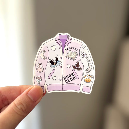 Fantasy Book Club Jacket Sticker