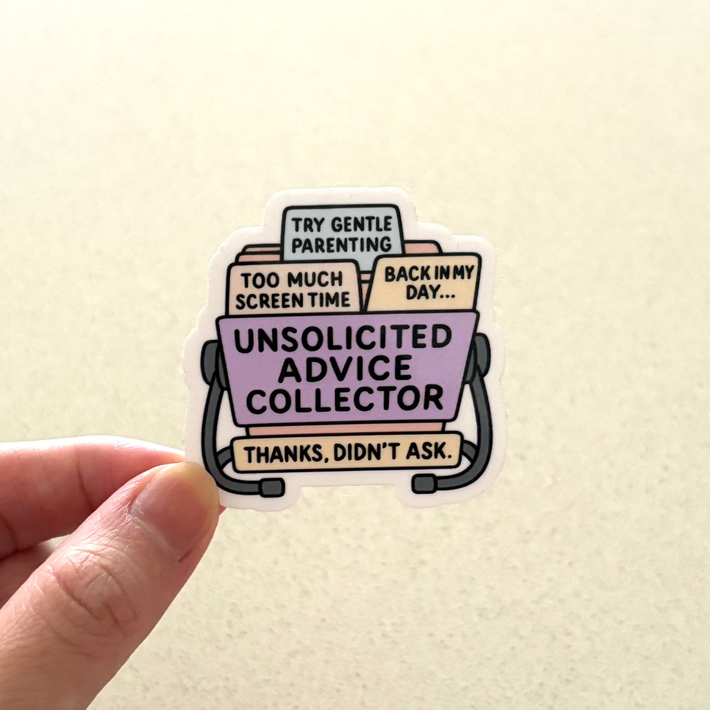 Unsolicited Advice Collector Sticker