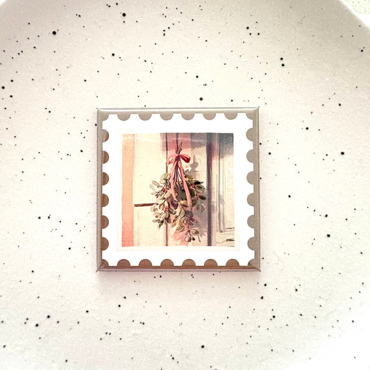 Vintage Mistletoe Magnet