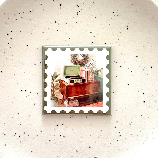 Vintage Record Player Magnet