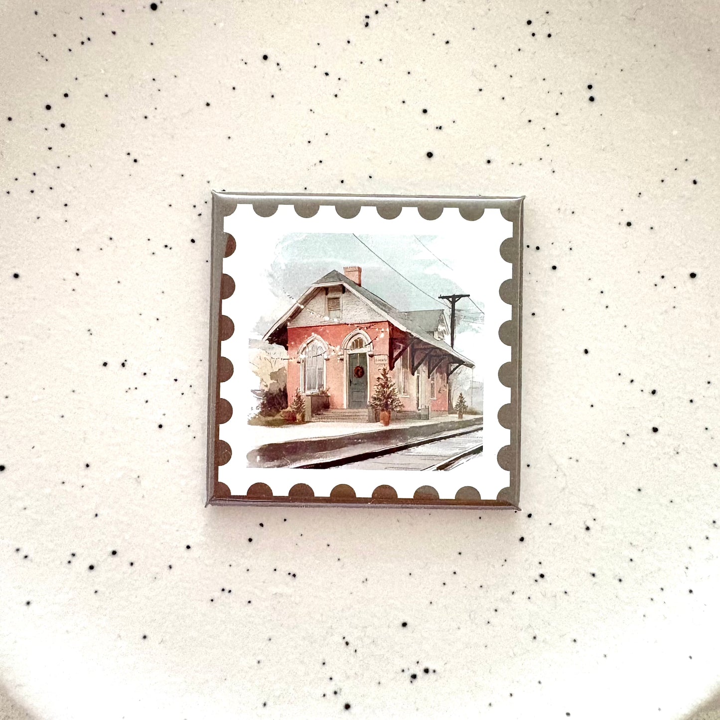 Vintage Station Magnet