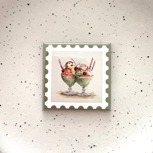Vintage Sundae Magnet