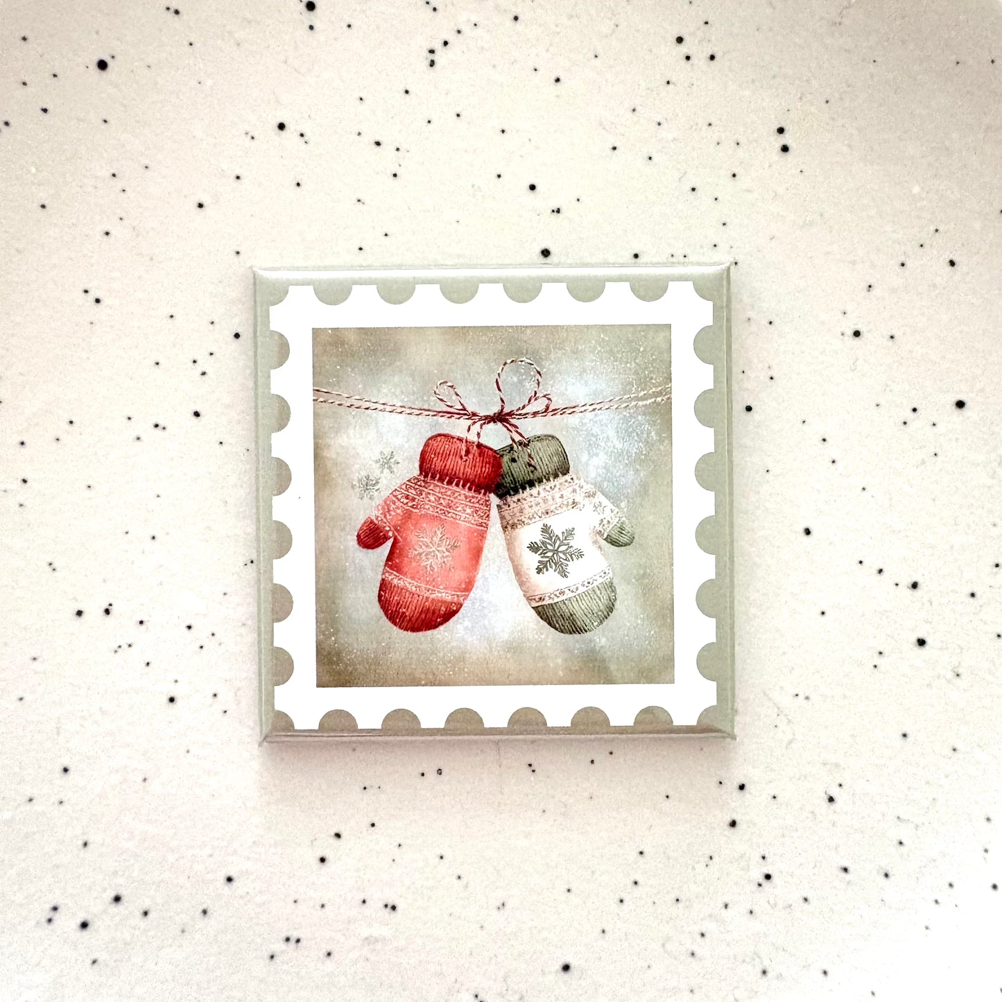 Vintage Mittens Magnet