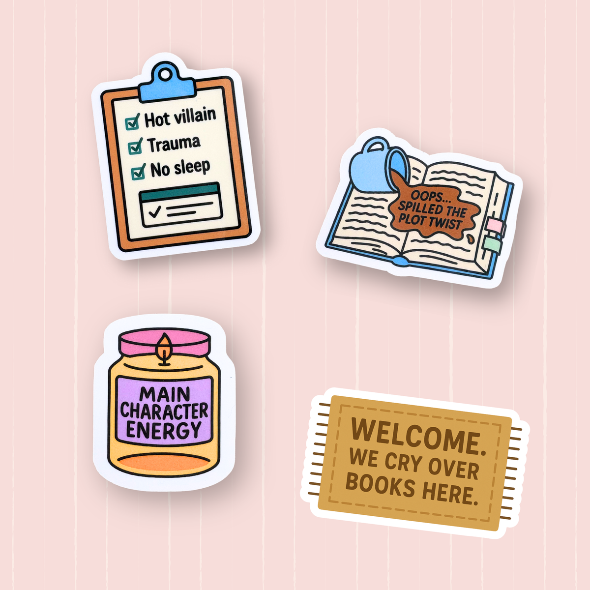 Bookish Sticker Designs Bookish Sticker Bundle 3 – My Magnet Studio